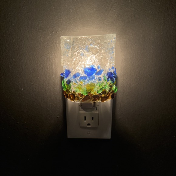 Recycled Glass "Horizon" Night Light by Reborn Glass - Picture 3 of 8
